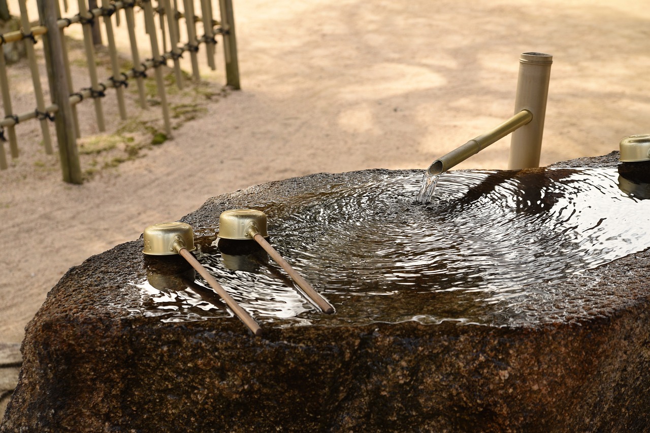 手水舎(神社)の様子